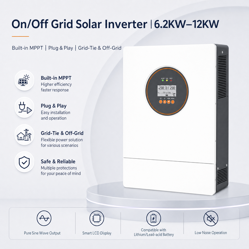 ES Hybrid On/Off-Grid Solar Inverter 6~12kW